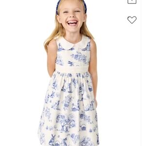 Gymboree Blue and White Floral Kids Dress
